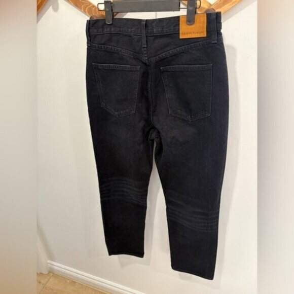 NWOT- DENIM FORUM - JONI HIGHRISE LOOSE BLACK JEANS - Picture 6 of 11